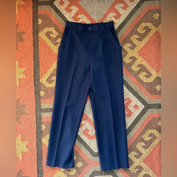 Vintage Levis Bend Over Tailored Pant Navy - Picture 1 of 3